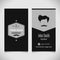 Hair salon barber shop Business Card design