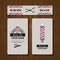 Hair salon barber shop Business Card design template set