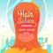 Hair salon. Vector illustration and poster