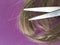 Hair scissors background color beauty hairdressing concept wig, hairdressing