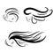 Hair stile icon logo