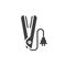 Hair straightening iron vector icon