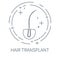 Hair transplant symbol