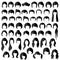 Hair, vector hairstyle