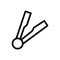 Hair vector thin line icon