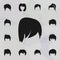 Hair, woman, haircut long icon. Haircut icons universal set for web and mobile