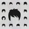 Hair, woman, haircut shag icon. Haircut icons universal set for web and mobile