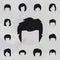 Hair, woman, haircut shag icon. Haircut icons universal set for web and mobile