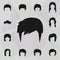 Hair, woman, haircut shag icon. Haircut icons universal set for web and mobile