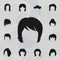 Hair, woman, haircut shag icon. Haircut icons universal set for web and mobile