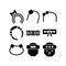 Hairband  icon or logo isolated sign symbol vector illustration