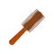 Hairbrush hair comb icon for styling hair