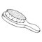 Hairbrush icon. Vector illustration of a comb for the hair.