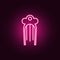 Hairclip neon icon. Elements of Women\\\'s accessories set. Simple icon for websites, web design, mobile app, info graphics