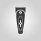 The hairclipper icon. Shaver symbol. Flat