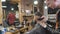 Haircut men Barbershop. Men\'s Hairdressers; barbers. Barber cuts the client machine for haircuts.