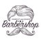 Haircut and shave, barbershop service for men styling