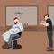 Haircut solutions by drone for barber shop