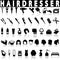 Hairdresser icons set