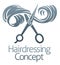 Hairdresser Salon Scissors Cutting Lock Of Hair