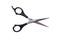 Hairdressers scissors on white background