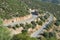 Hairpin Bend Mountain Road In Greece