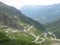 Hairpin bends high up in the mountains