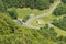 Hairpin Curve in Pyrenees Mountains