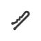 Hairpin vector icon