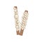 Hairpins with pearls. Vector illustration on white background.