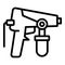 Hairspray icon outline vector. Sprayer gun