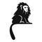 Hairy monkey icon, simple style