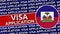 Haiti Circular Flag with Visa Application Titles