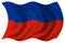 Haiti flag isolated