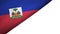 Haiti flag left side with blank copy space