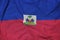 Haiti flag printed on a polyester nylon sportswear mesh fabric w
