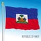 Haiti official national flag, central america