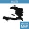 Haiti vector map with title