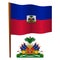 Haiti wavy flag