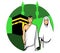 Hajj Couple And Kaaba Background