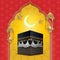 Hajj mabroor umrah mecca makkah islamic pilgrimage kaaba mabrur mubarak, arabic poster background