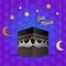 Hajj mabroor umrah mecca makkah islamic pilgrimage kaaba mabrur mubarak, arabic poster vector design