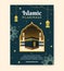 Hajj or Umrah Mabroor Poster Template Social Media Flat Cartoon Background Illustration