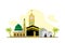 Hajj and Umrah Season Flat Concept Vector Illustration