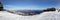 Hakuba town nestled between the mountain ranges