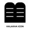 Halakha icon vector isolated on white background, logo concept o