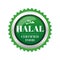 Halal Certified food label sign