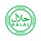 Halal certified grunge rubber stamp. Vector illustration on white background