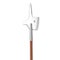 Halberd Pole Weapon on white. 3D illustration