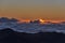 Haleakala crater at sunrise